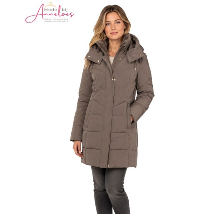District Winterjas Affogato LM10630 - Dark taupe District Winterjas Affogato LM10630 - Dark taupe
